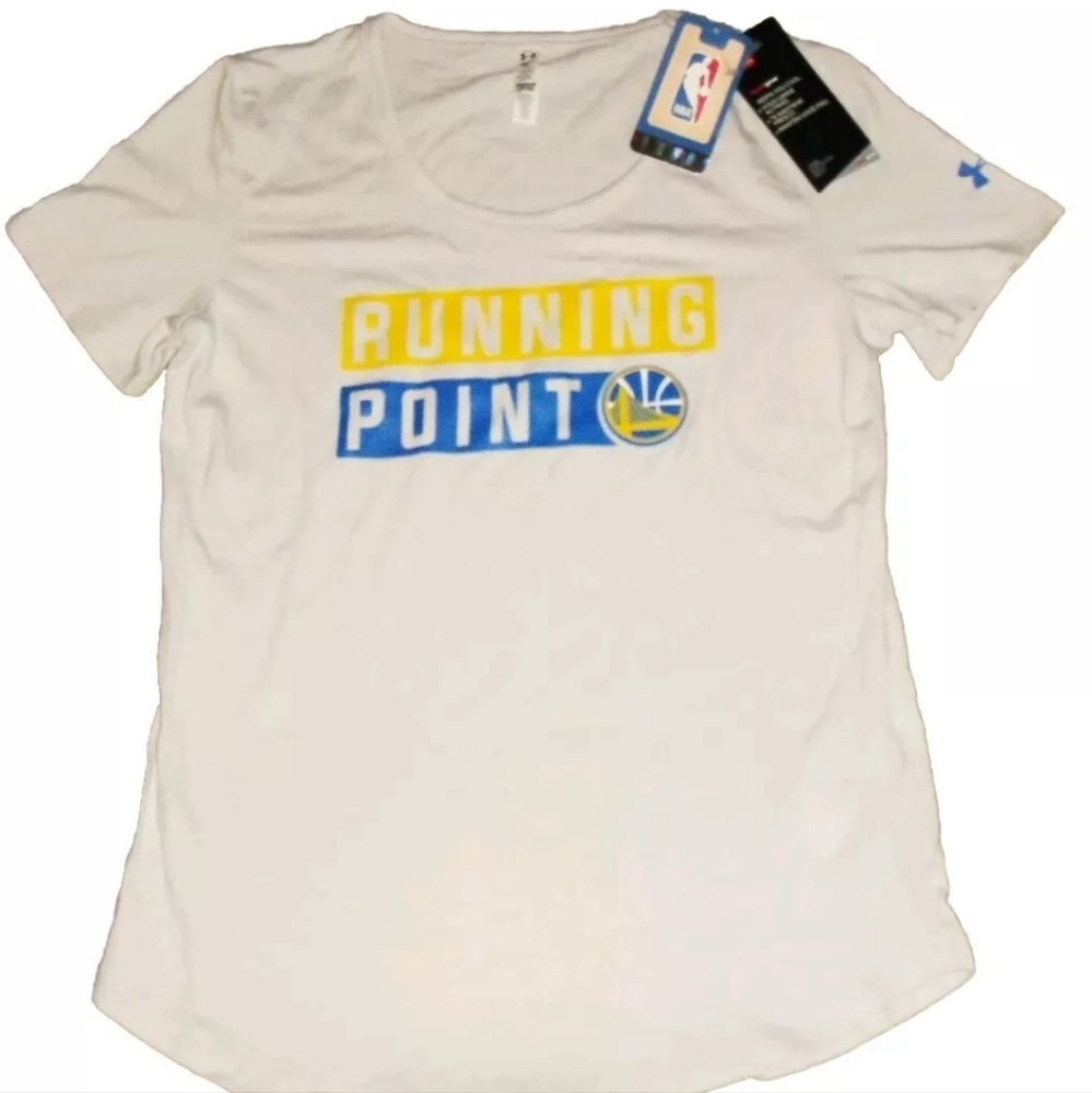 Golden State Warriors Womens Under Armour T Shirt sz. Small New Nba